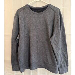 Cuddle Duds Fleece Sweatshirt Shirt Women's L Blue Super Soft Pullover